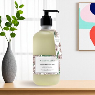 Nature's Envy天然之扉纯净琥珀香氛沐浴露532ml美国进口厂家正品