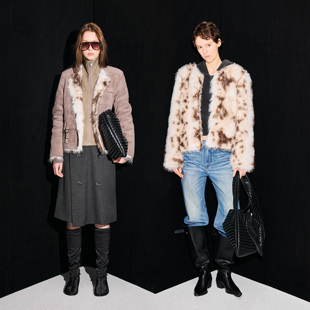 immune system 正反两穿设计感重工环保皮草麂皮感夹克外套