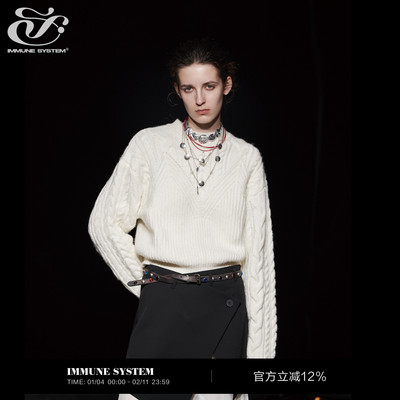 IMMUNESYSTEM宽松圆领毛衣