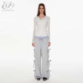 immune 长裤 system免疫系统 立体蝴蝶结拼接腰头松弛舒适休闲裤