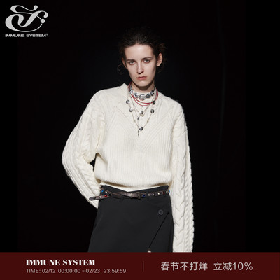 IMMUNESYSTEM宽松圆领毛衣