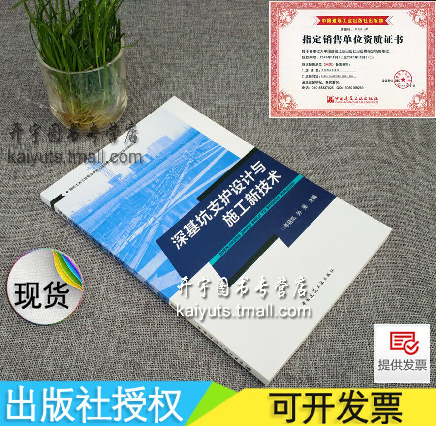 正版 深基坑支护设计与施工新技术 年延凯,孙旻 编/深基坑支护设计/挡土结构土压力/桩墙式挡土结构设计计算等/中国建筑工业出版社