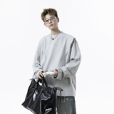 1016-CT005-P45美式复古剪裁长袖T恤小众设计感结构打底衫，男装T恤，星座1016