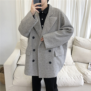 1016-A010 2025秋装中长款毛呢大衣外套 单P95+加棉P105【现货】图片