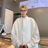 1016-C02-P58春季新款新中式潮宽松休闲长袖衬衣外套，男装衬衫，星座1016