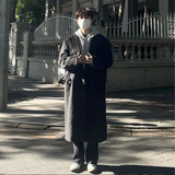 1016-F05-P128冬季毛呢外套高级感呢大衣中长款呢子风衣，男装风衣，星座1016