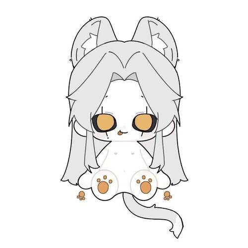 正版原创怪胎马戏团pierrot属性40cm棉花娃娃公仔周边送生日礼物