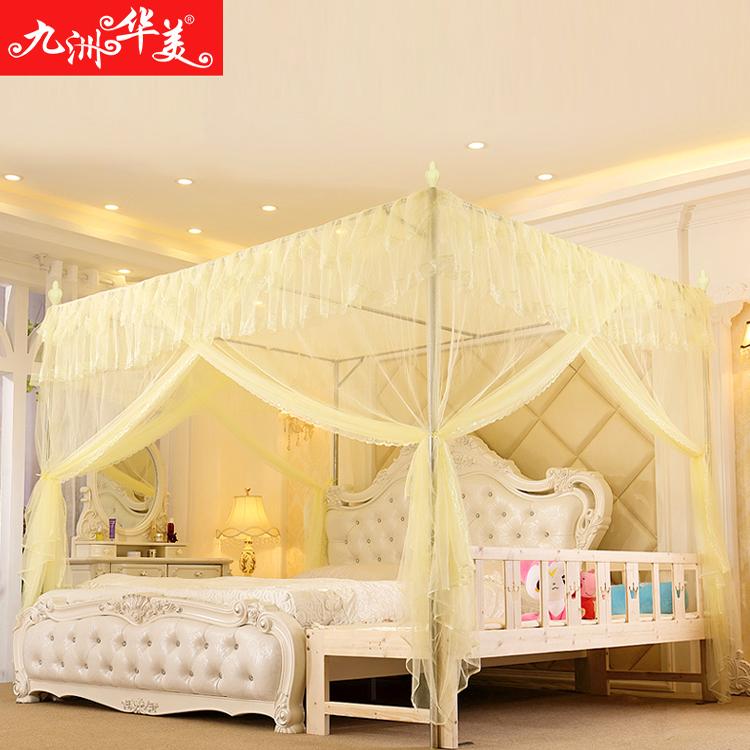 亲子特宽合并拼接皮床布艺蚊帐