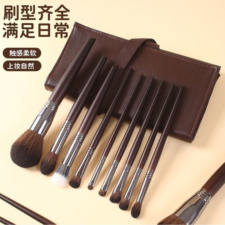 14支纯动物毛化妆刷套组全套正品软毛高光刷腮红刷化妆师推荐好用