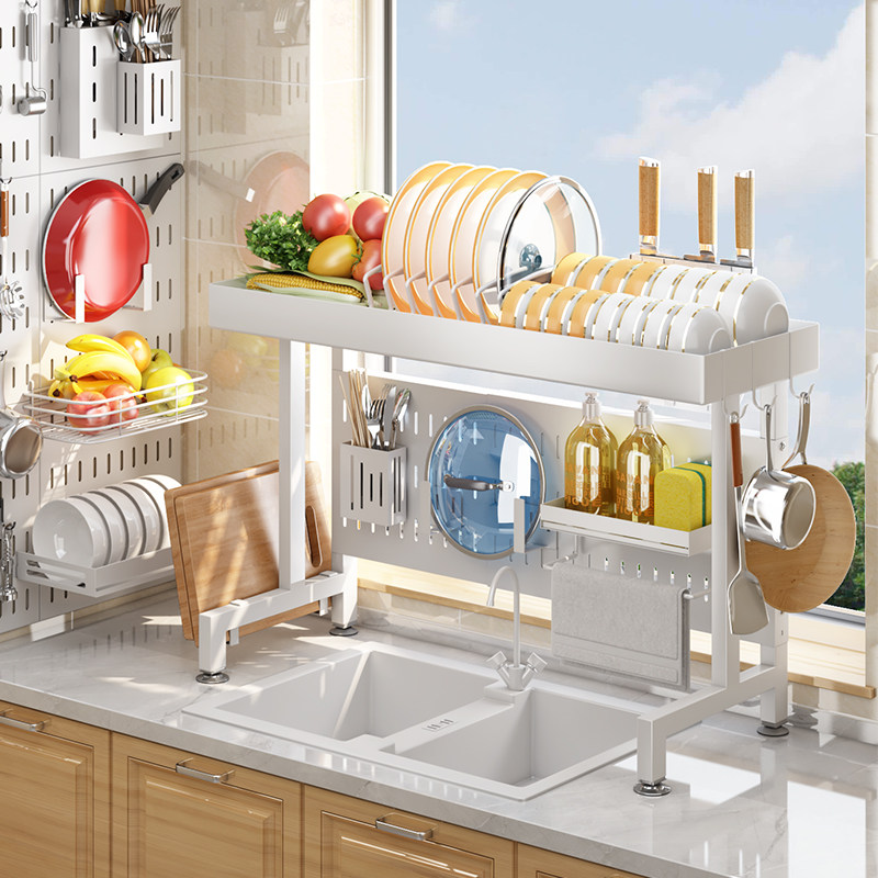 厨房可伸缩洞洞板水槽置物架用品水池碗盘放碗架沥水碗碟碗筷收纳,厨房/烹饪用具,厨房置物架/置物柜/角架,淘宝优惠券,粉丝福利购,淘宝优惠卷