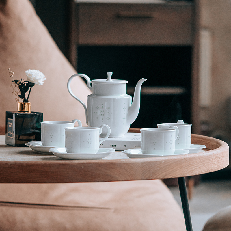 景德镇玉柏玲珑高温釉下彩青瓷