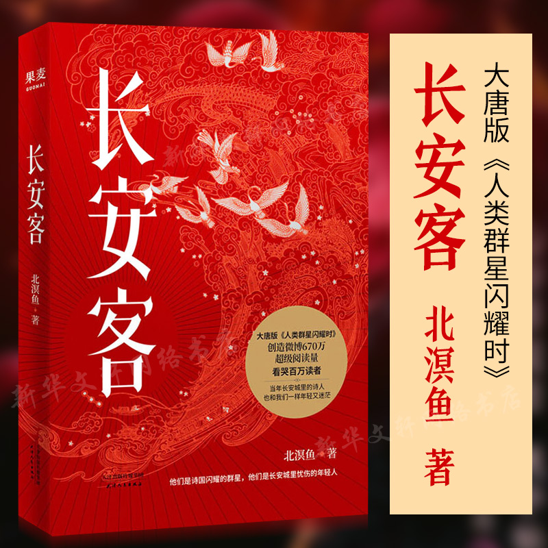 长安客正版北溟鱼著大唐版人类群星闪耀时李白杜甫王维白居易元稹柳宗元刘禹锡李商隐诗国闪耀的群星长安城里忧伤的年轻人文学书籍