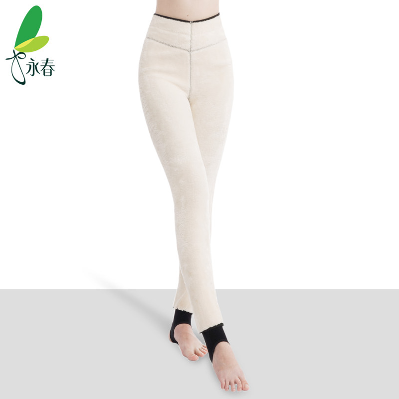 永春冬季打底裤女外穿加绒加厚滑雪保暖裤防寒踩脚厚款加档连裤袜