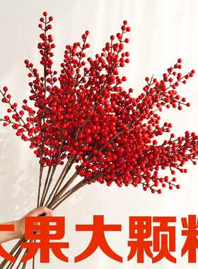 年味红果发财果仿真年宵花仿真花