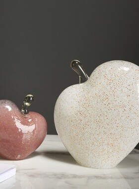 轻奢简约苹果琉璃摆件