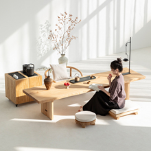 天外云 松间茶桌 白蜡木实木榻榻米茶台简约泡茶桌小户型原木茶几