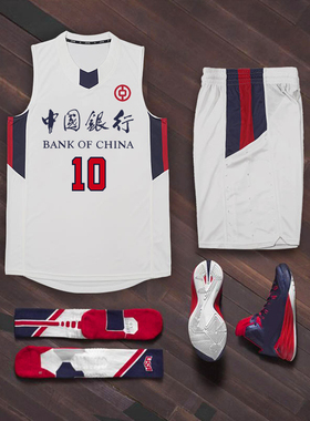 高端篮球服定制男套装比赛队服夏学生企事业单位公司球衣订制美式