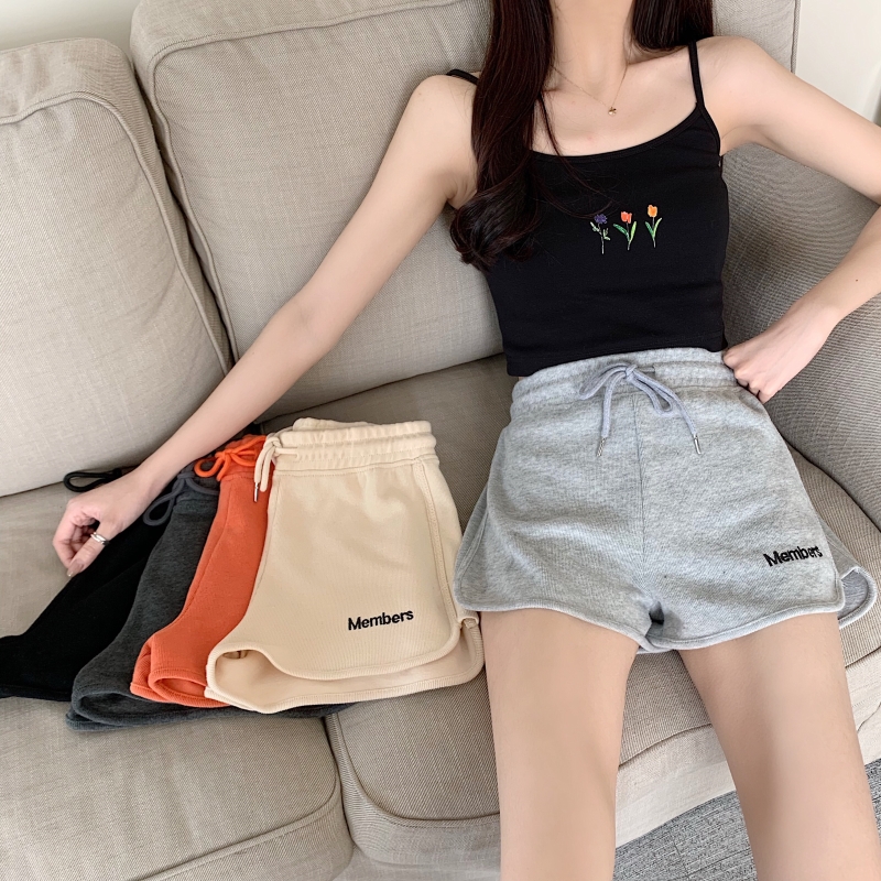 Real shot New Summer Shorts high waist sports pants Harem Pants casual pants women