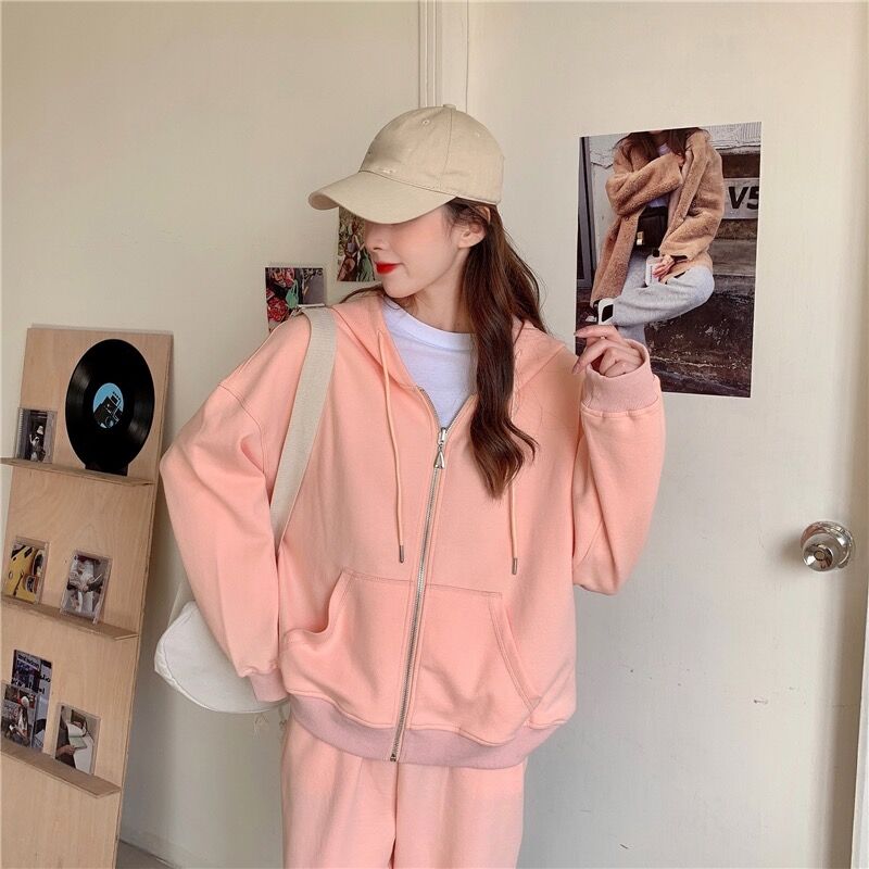 New loose and lazy cardigan jacket sportswear for women in autumn 2020