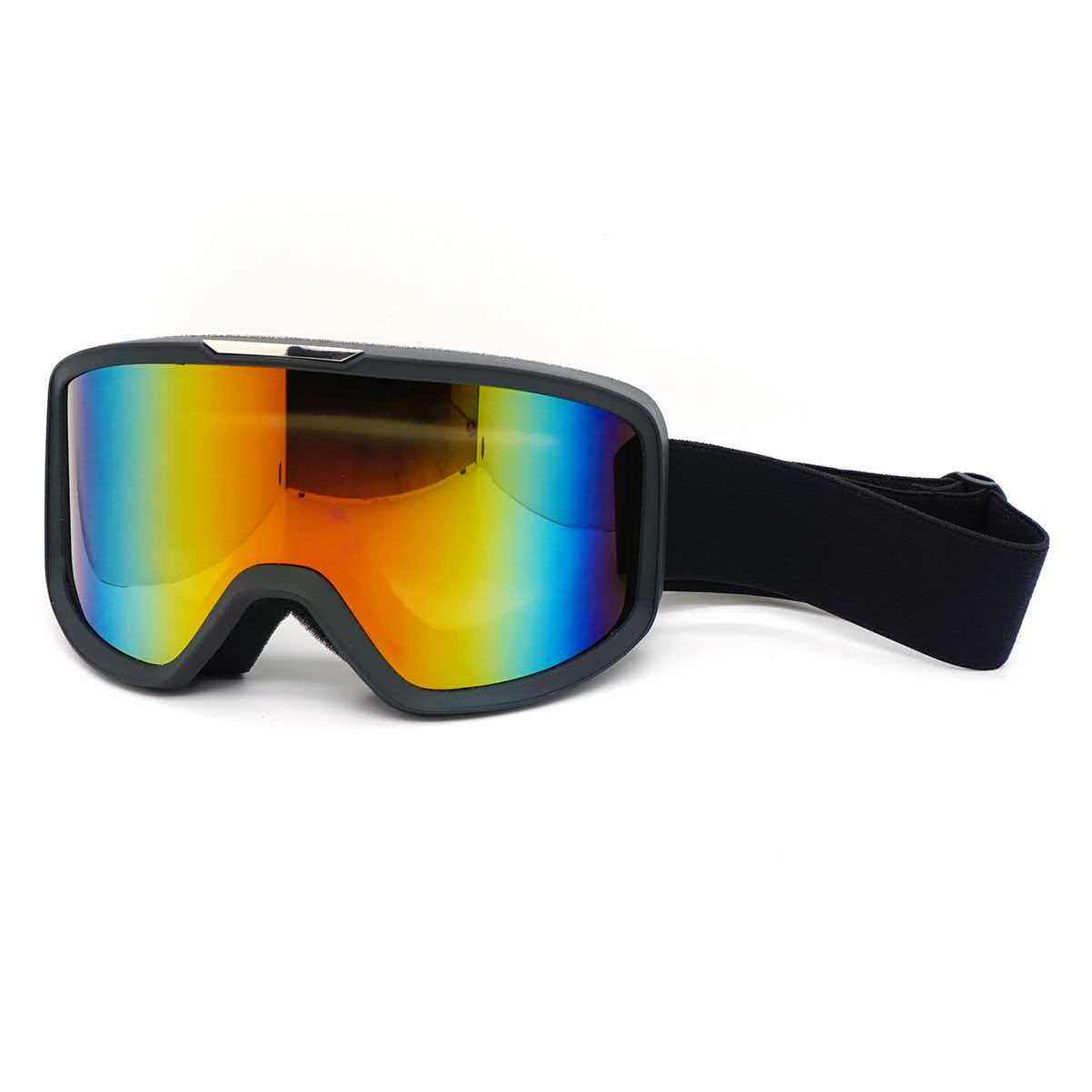 滑雪眼镜双层防雾护目镜彩色反光镜片户外滑雪镜男女通用PC镜片