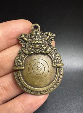 黄铜金刚杵恶魔呓语吊坠立体精致挂坠手工复古民族风吊坠