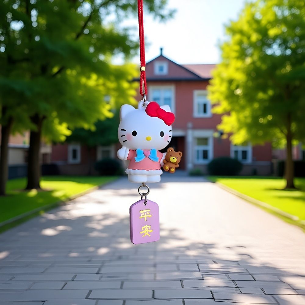 正版Kitty车载挂件凯蒂猫车汽车内车上装饰品后视镜挂件挂饰新款