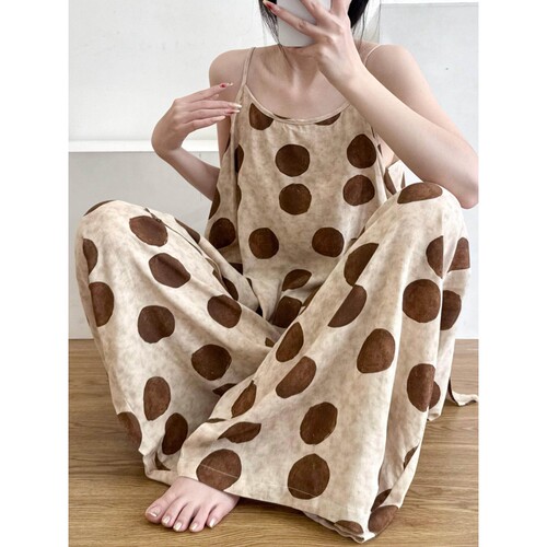 沐染家简约松弛感波点印花睡衣