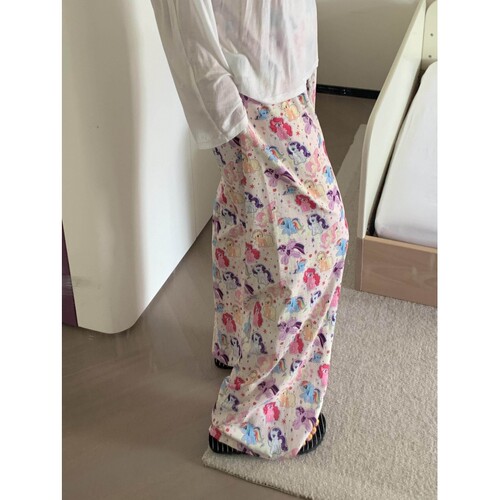 沐染家小马宝莉印花睡裤女春秋