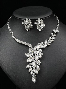 合金镶钻玻璃瑞丽大方简约女