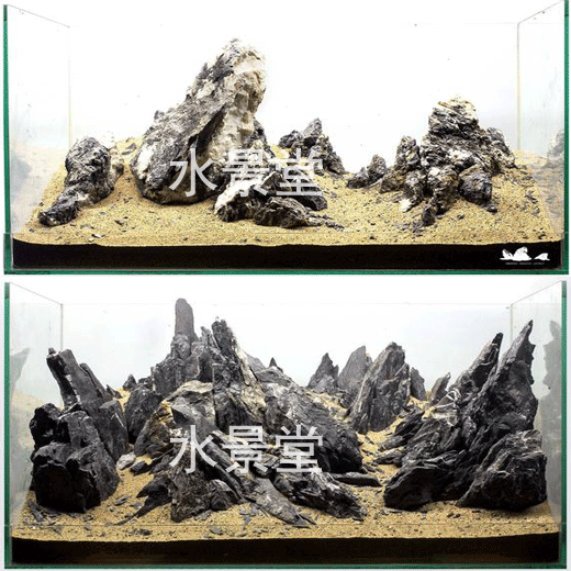 鱼缸造景青龙石 沉木 杜鹃根 超白玻璃乌龟缸水小型迷你长方鱼缸