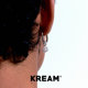 KREAM 满钻锆石圆球吊坠耳圈男嘻哈潮女耳环欧美情侣耳坠同款