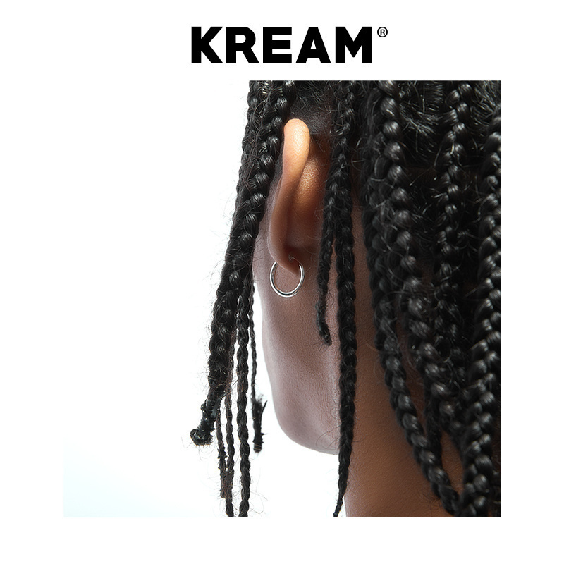 KREAM S925 纯银 无耳洞耳夹耳圈男嘻哈女同款耳饰耳钉