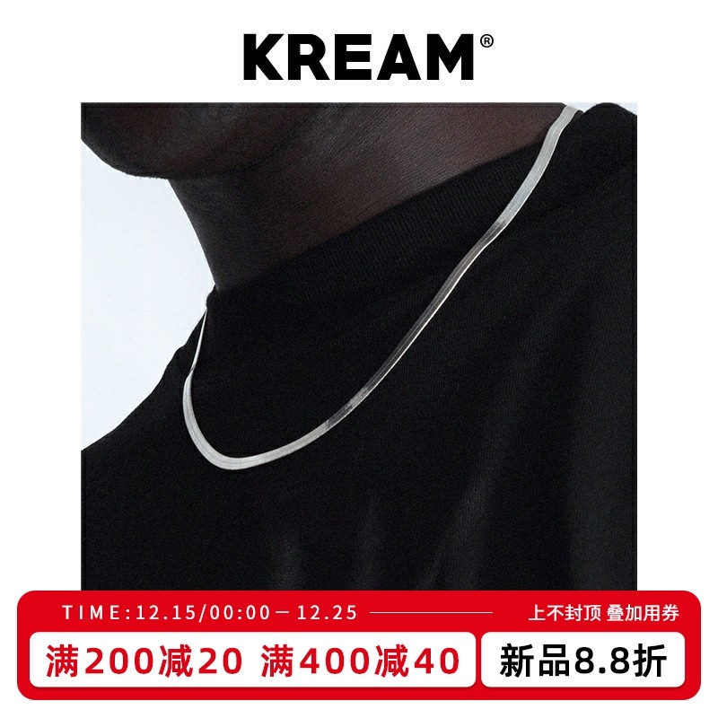 kream纯银男女同款锁骨项链
