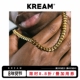 cuban KREAM 嘻哈男女锁骨颈链 plated 金色古巴项链 18K gold