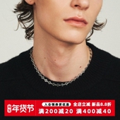 KREAM 925纯银十字项链男女同款 欧美潮流锁骨链