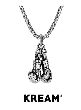 KREAM 纯银拳击手套吊坠男士项链高级潮牌个性配饰女