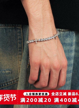 KREAM 满钻十字网球手链