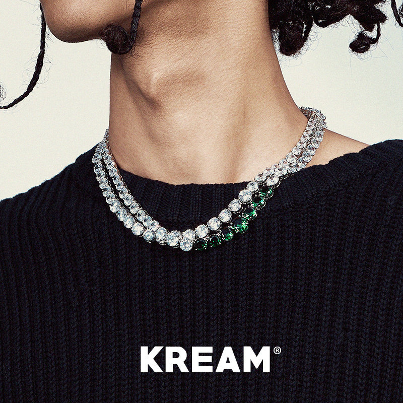 KREAM锆石大小渐变网球项链图片