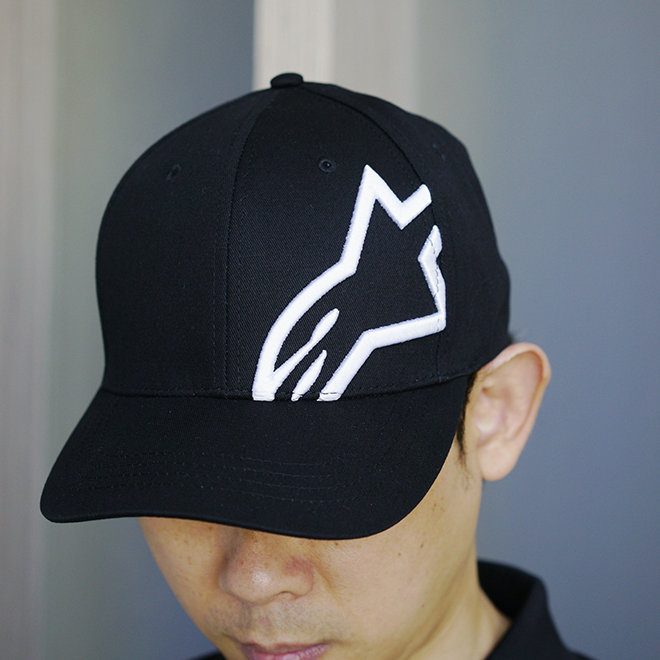 A星Alpinestars棒球帽机车摩托车男女同款黑色鸭舌帽子