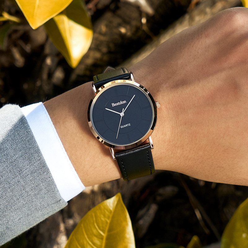 邦顿手表男士石英表男款学生潮流时尚男表小众设计简约电子手表男