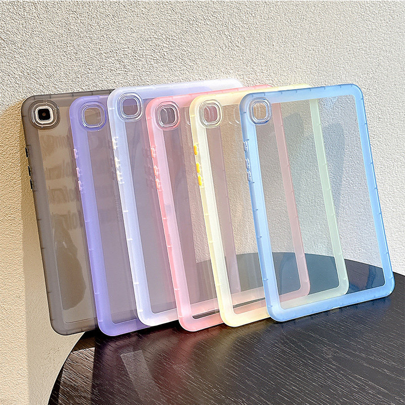 适用三星tabs9保护套S7/S8小胖妞S7FE透明硅胶s6lite防摔气囊Tab S9FE+糖果色时尚三星A7/A8平板电脑保护壳怎么看?