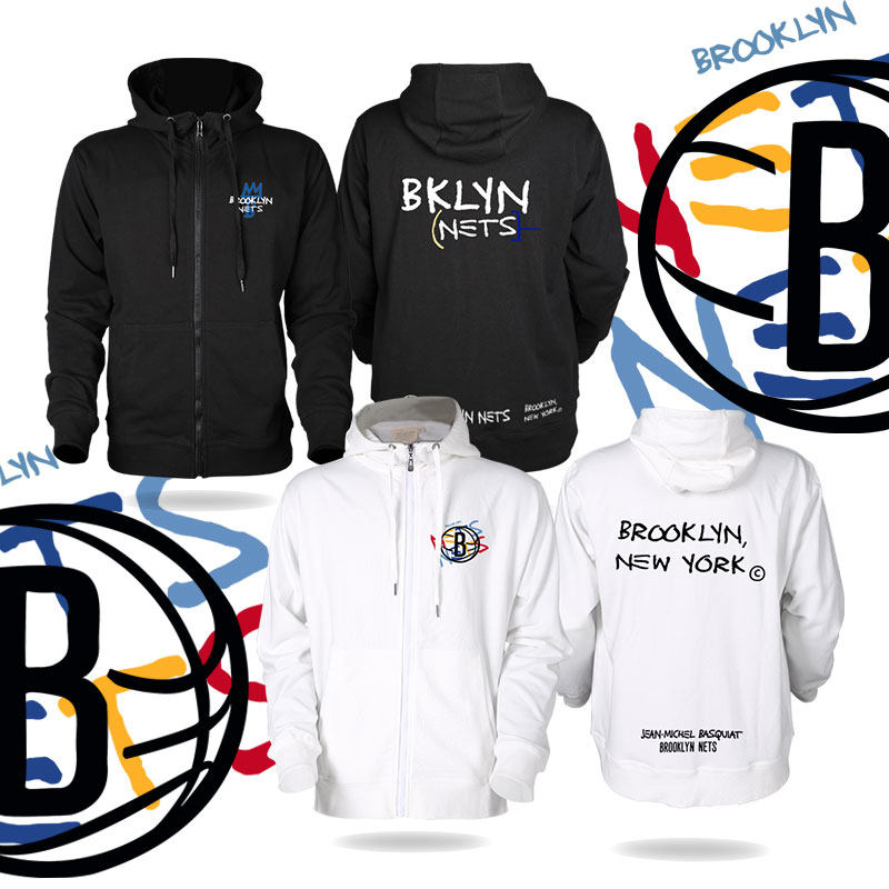 新款篮球运动布鲁克林篮网队杜兰特欧文保暖外套宽松连帽开衫卫衣