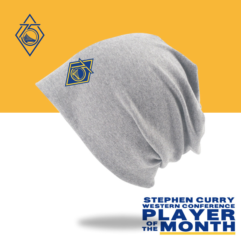 金州勇士队可定制时尚篮球运动保暖毛巾帽库里curry堆堆帽包头帽