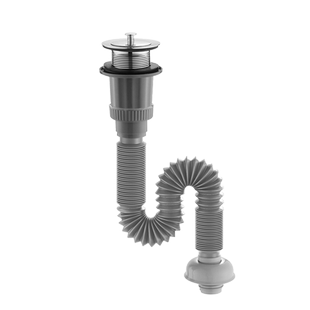 老式陶瓷洗菜盆下水器拖把池大理石水池加长款不锈钢下水防臭套装