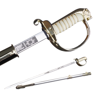 龙泉曾氏三军指挥剑西洋仪仗剑装饰升旗剑不锈钢刀剑指挥剑未开刃