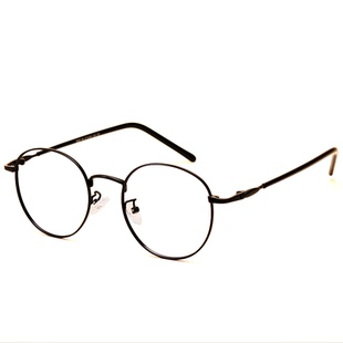 全框超轻近视眼镜女圆形复古眼镜架框配防蓝光辐射护目镜眼镜框女
