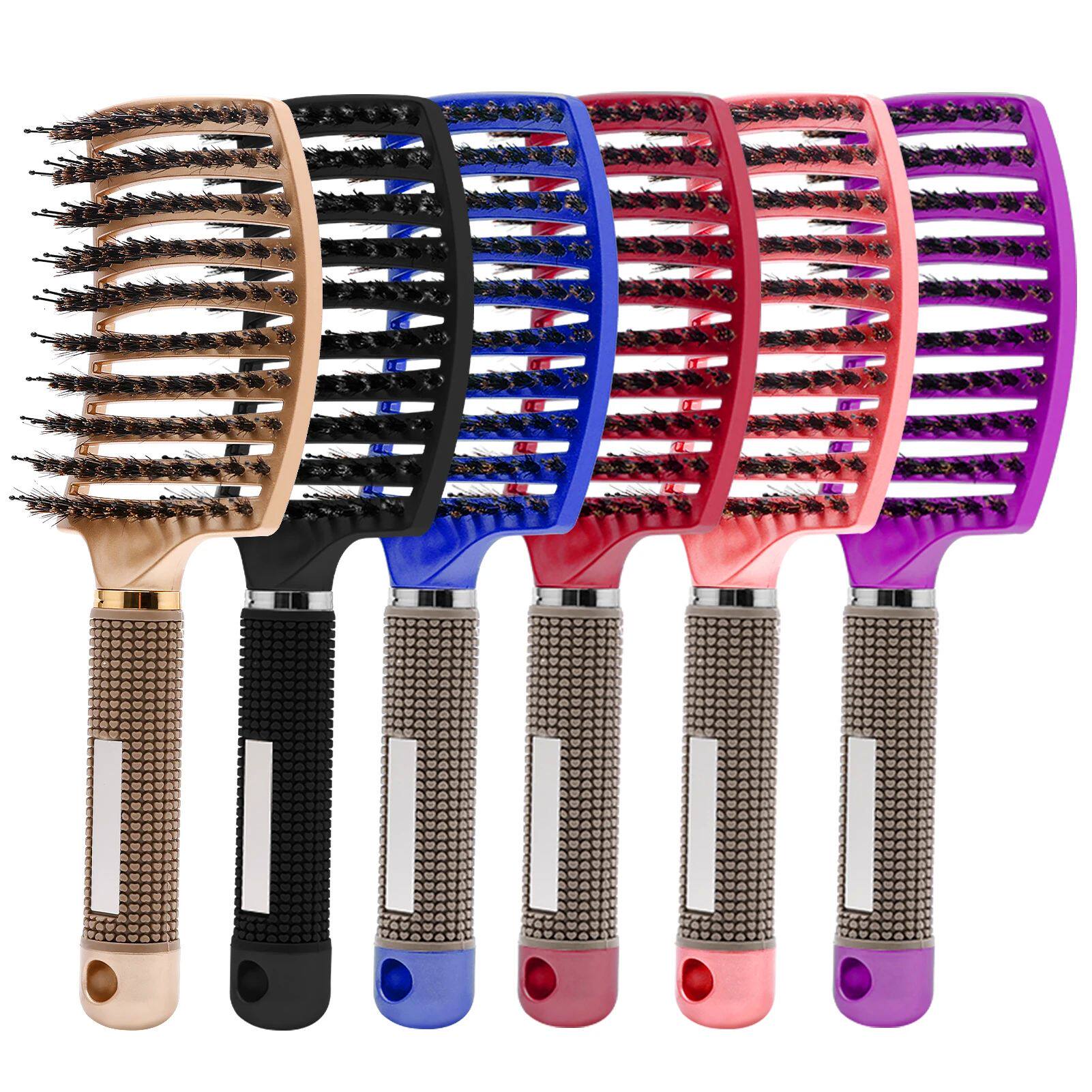 Hair Brush Hair Comb Detangling Hair Brush Bristle&Nylon Wom