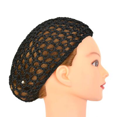 1 Pc Mesh Crochet Hair Net Black Wig Cap Hair Wrap for Sleep