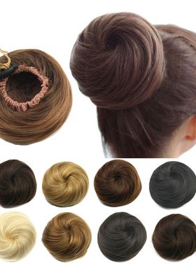 Soowee Synthetic Chignon Adjustable Hair Bun Hair Scrunchies