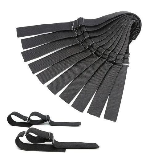 1/2/3/5/10pcs 3cm Wide Black Adjustable Elastic Band For Wig